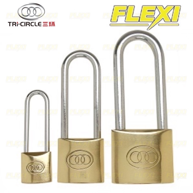 Long Shackle Brass Padlock