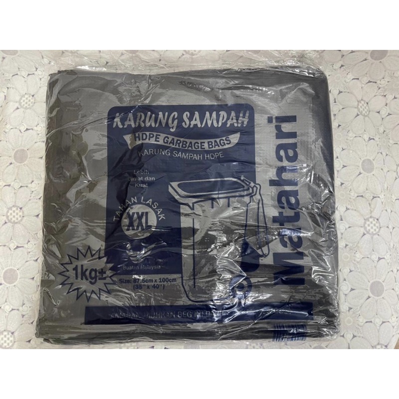 Heavy Duty Garbage Bag X Xxl X Xxxl Hdpe Rubbish Bag Plastik Beg Sampah Hitam