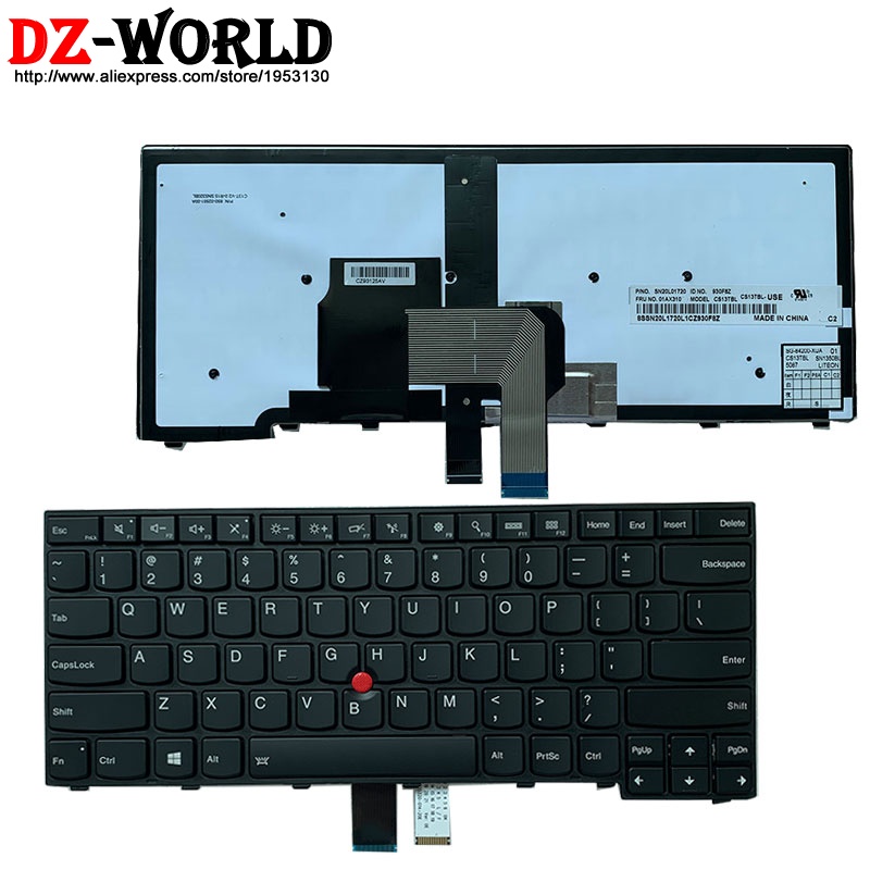 Tastiera Laptop Lenovo ThinkPad Tastiera Sostitutiva Per Laptop Lenovo ThinkPad T460, Layout UK Inglese, Nera, Con Telaio E Trackpoint Tastiera Notebook Black Non Retroilluminata - Foto 4