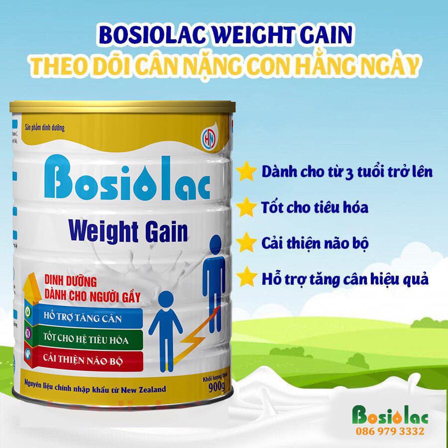 Bosic WEIGHT GAIN Milk Powder 900G (Nutrition For Thin People) Shopee