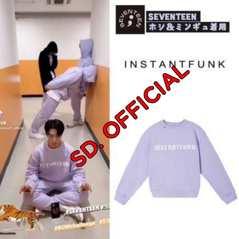 UNGU Sweater Basic Seventeen INSTANTFUNK Light Purple | Shopee