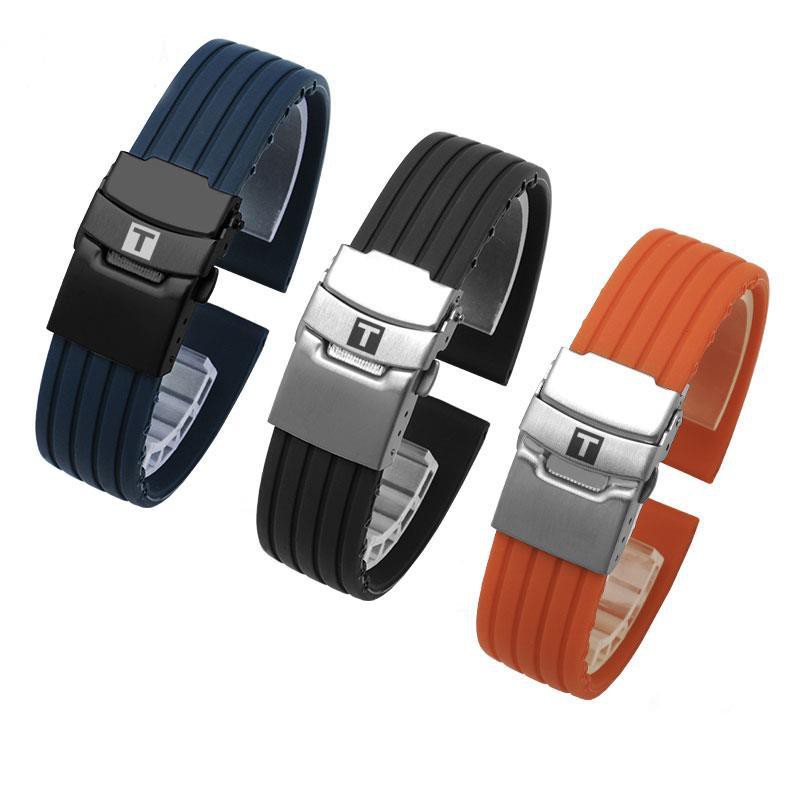 Alternative Tissot Silicone Strap Le Locle male rubber watch with t41 soft sports waterproof bracelet 19 20 21mmSE61