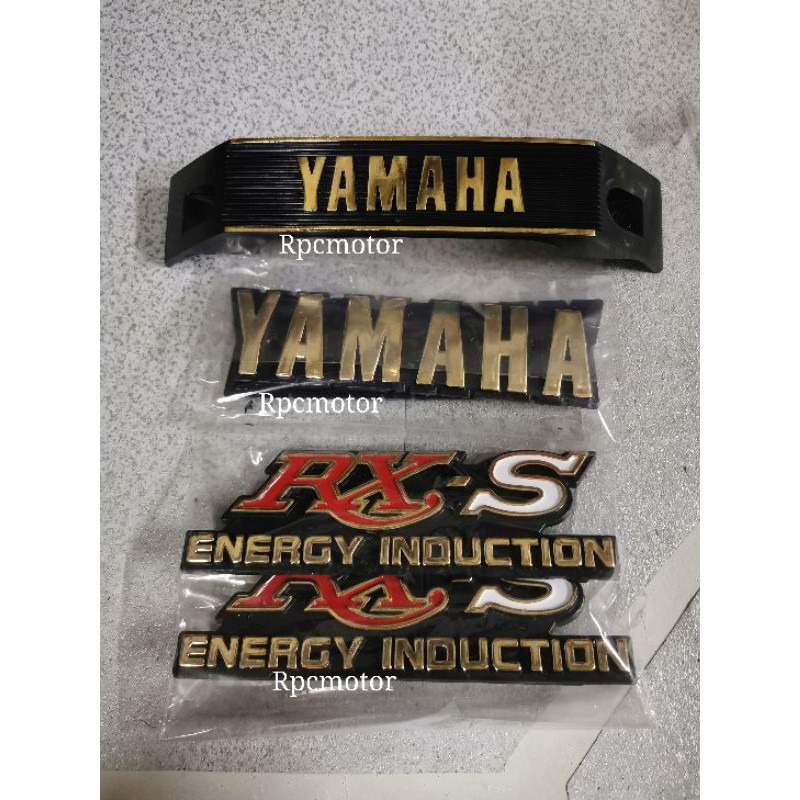 YAMAHA RXS 115 logo emblem fork side cover tank 1set | Shopee Malaysia