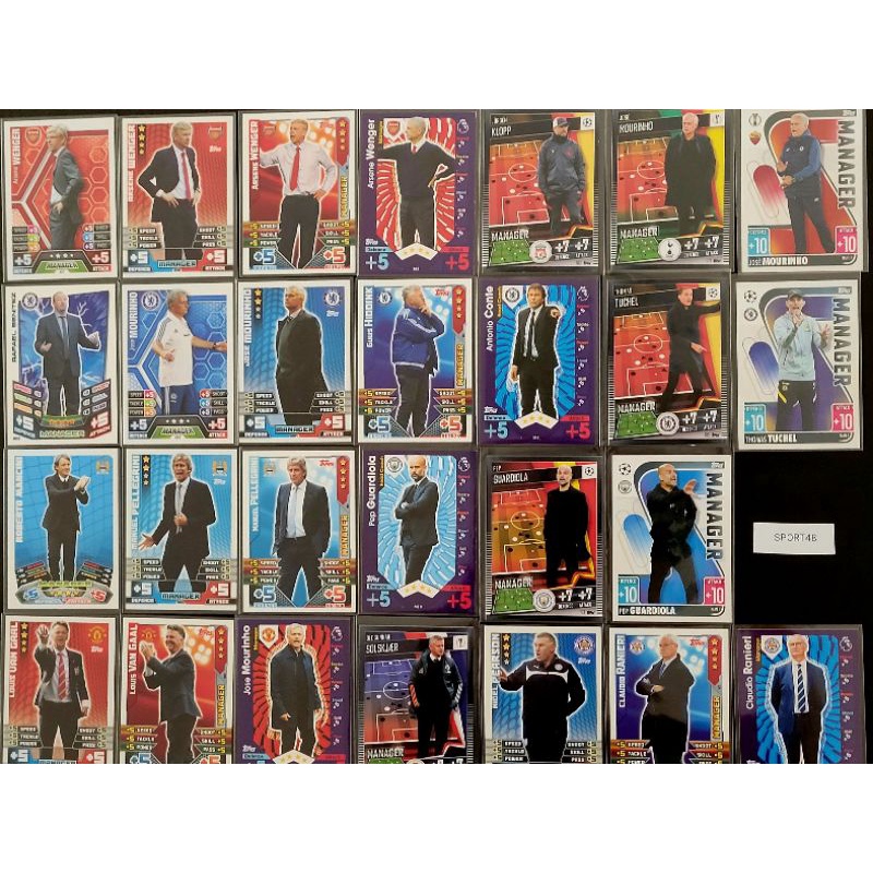 Variety Of Season Team Manager Card Combination (Sold Separately ...