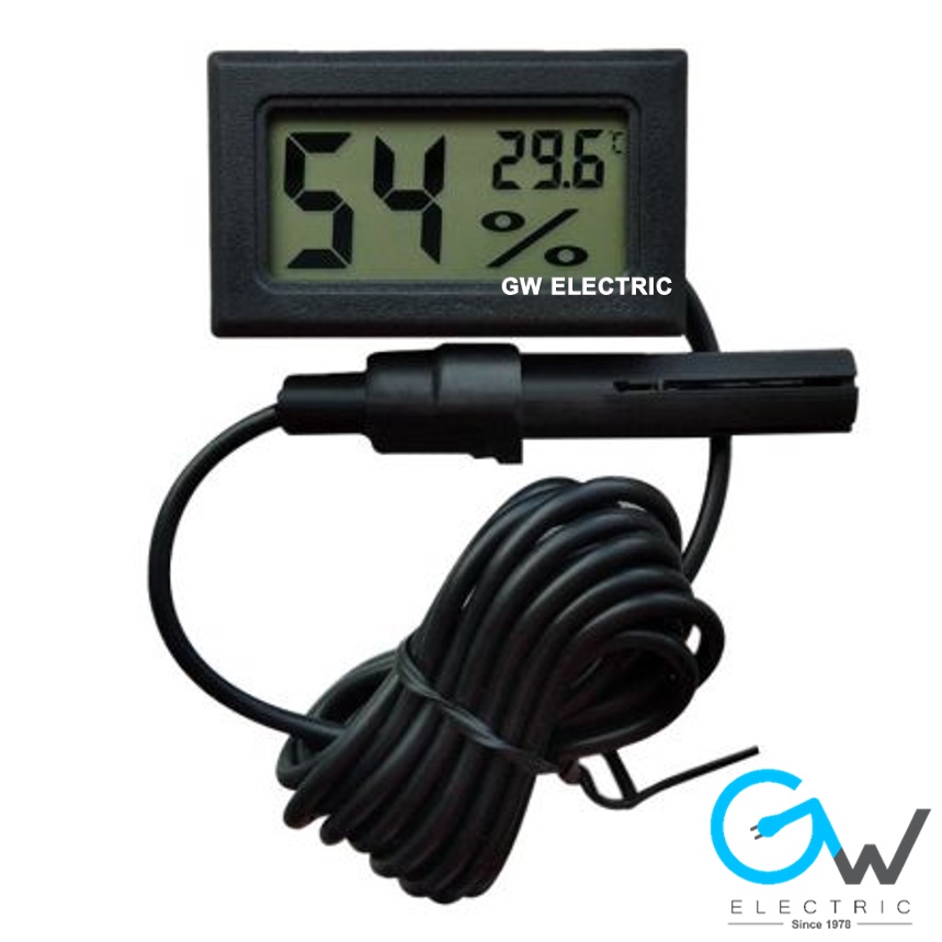 Mini LCD Digital Temperature and Humidity Meter FY-12 With Battery | Shopee Malaysia