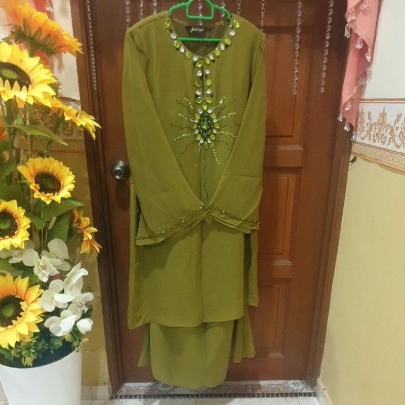 Baju Kurung Modern Manik Saiz 44 Preloved 🌺🌺🌺 Shopee Malaysia