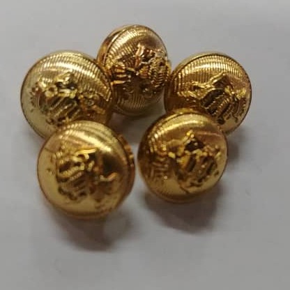 Metal Gold Button Butang Emas 2103 10mm 5pc 1pack | Shopee Malaysia