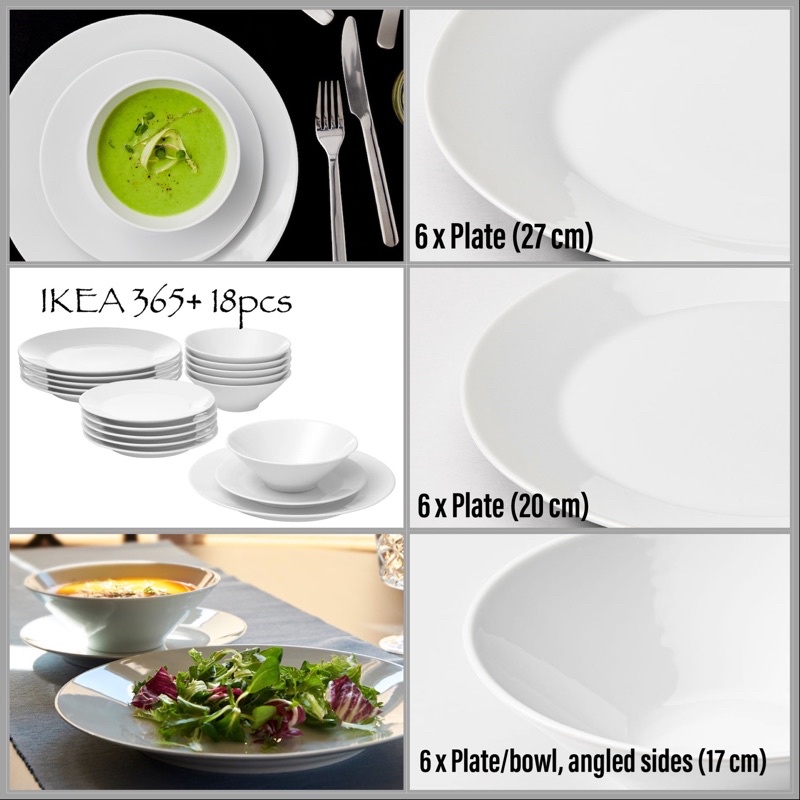 IKEA 18pcs Nordic Dinnerware Sets // Set Meja Makan Dinera