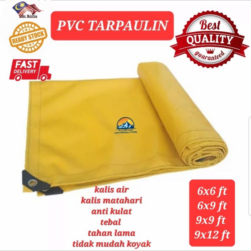 🔥READY STOCK🔥 CANVAS PVC TARPAULIN/HEAVY DUTY/TAHAN LASAK/KANVAS