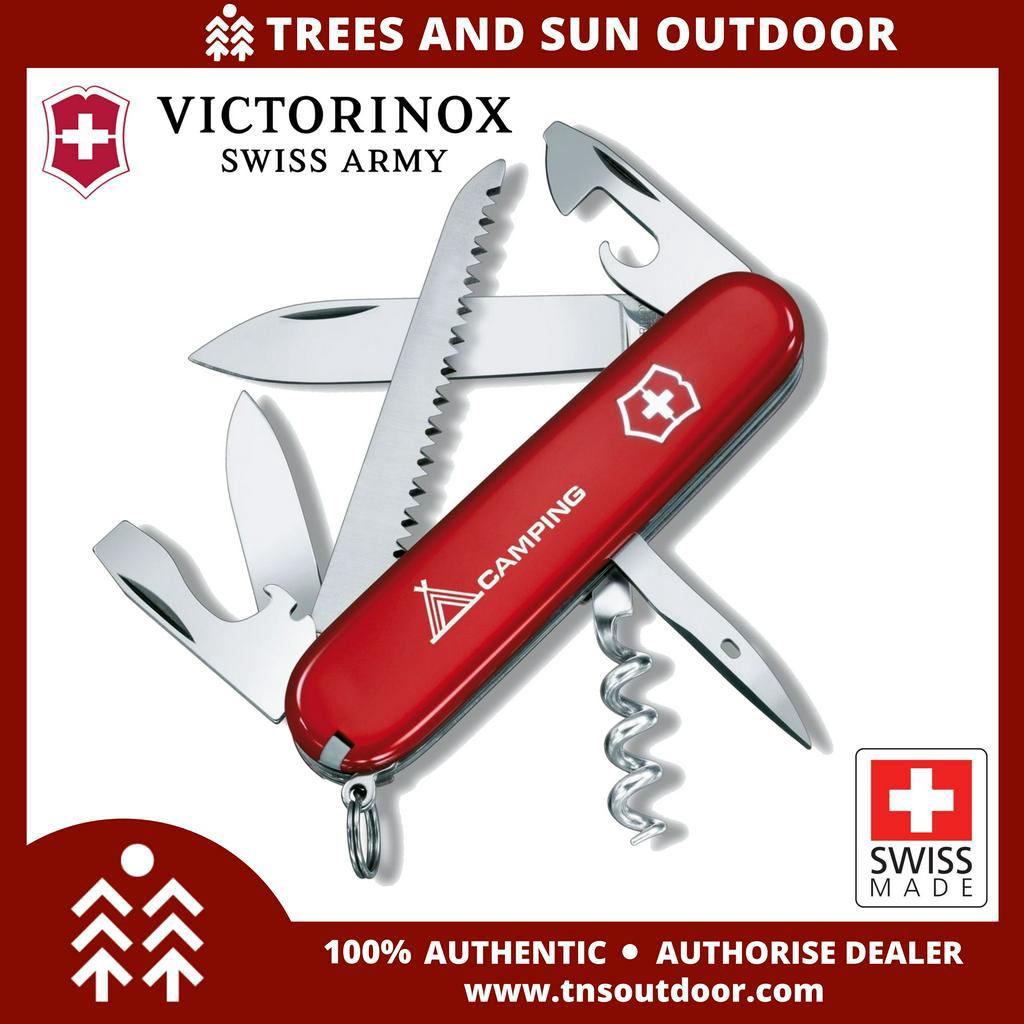 Victorinox Swiss Army Multi Tools With Camping Logo Camper Red