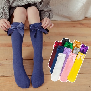 Girl Socks 3-12 Years Old Cotton Knee High Socks Lovely Long