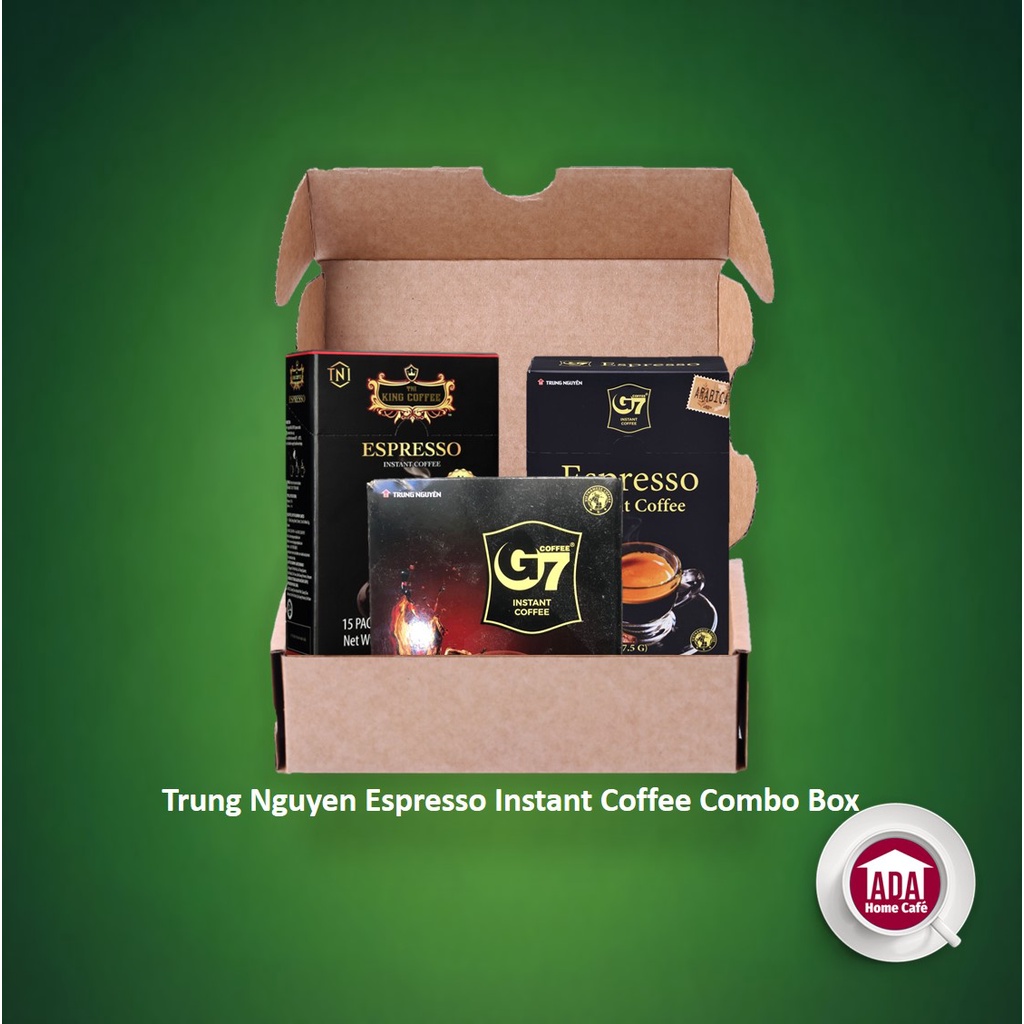 Trung Nguyen Espresso Instant Coffee Combo Box (TNI King Espresso, G7