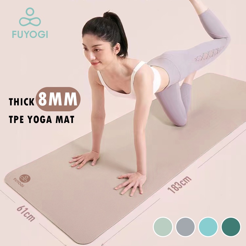 Kimjaly Gentle Yoga Mat 183 cm X 61 cm X 8 mm Soft Thickness