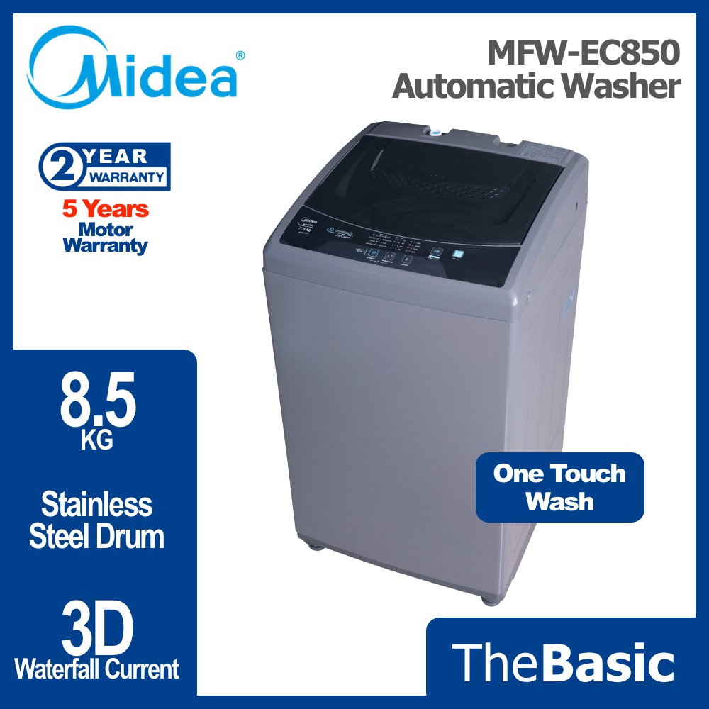 MIDEA 8.5KG / 7.5KG Automatic Washing Machine Automatic Fully Auto Top ...