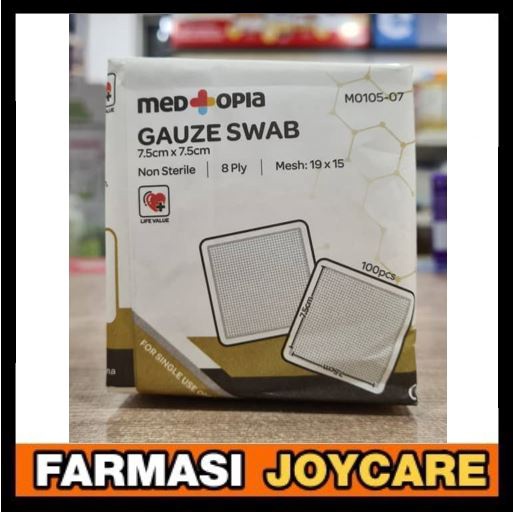 Medtopia 8 ply Gauze Swab 5cm x 5cm / 7.5cm x 7.5cm 100pcs | Shopee ...