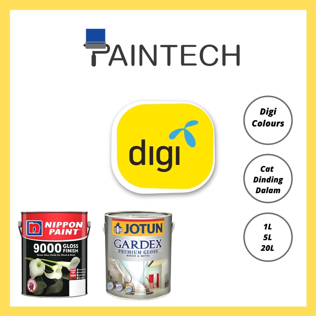 Nippon 9000 Paint/ Jotun Gardex Colour DIGI Yellow ( Cat Minyak/ Kayu ...