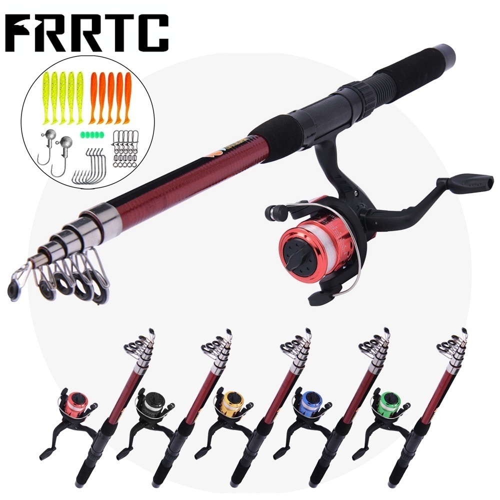 🔥🔥🔥FRRTC Fishing Rod and Reel Combos Spinning Combos Left/Right  Freshwater Saltwater Fishing Tackle Set Portable Travel Rod