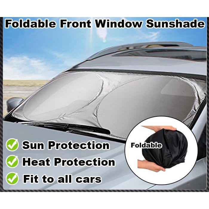 Car Windscreen Fordable Reflective Sunshade Windshield Sun Block ...