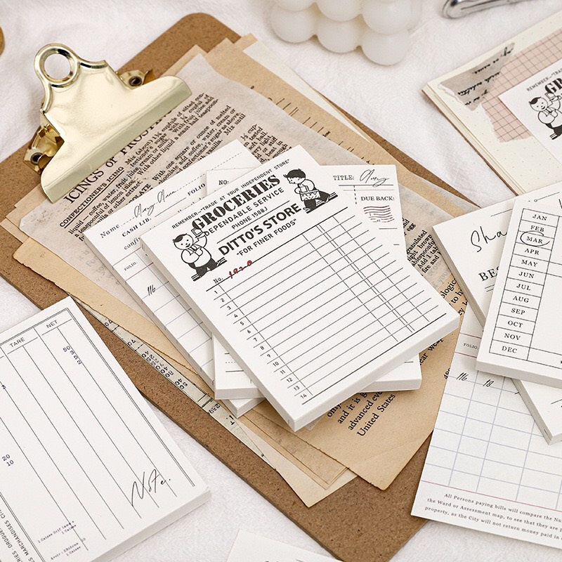 File of 50 background papers/vintage notes | Shopee Malaysia