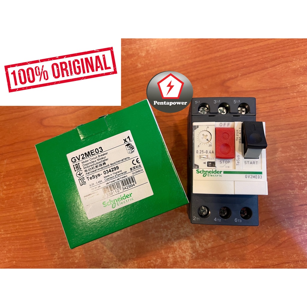 SCHNEIDER GV2ME03 TeSys GV2Circuit 0.25...0