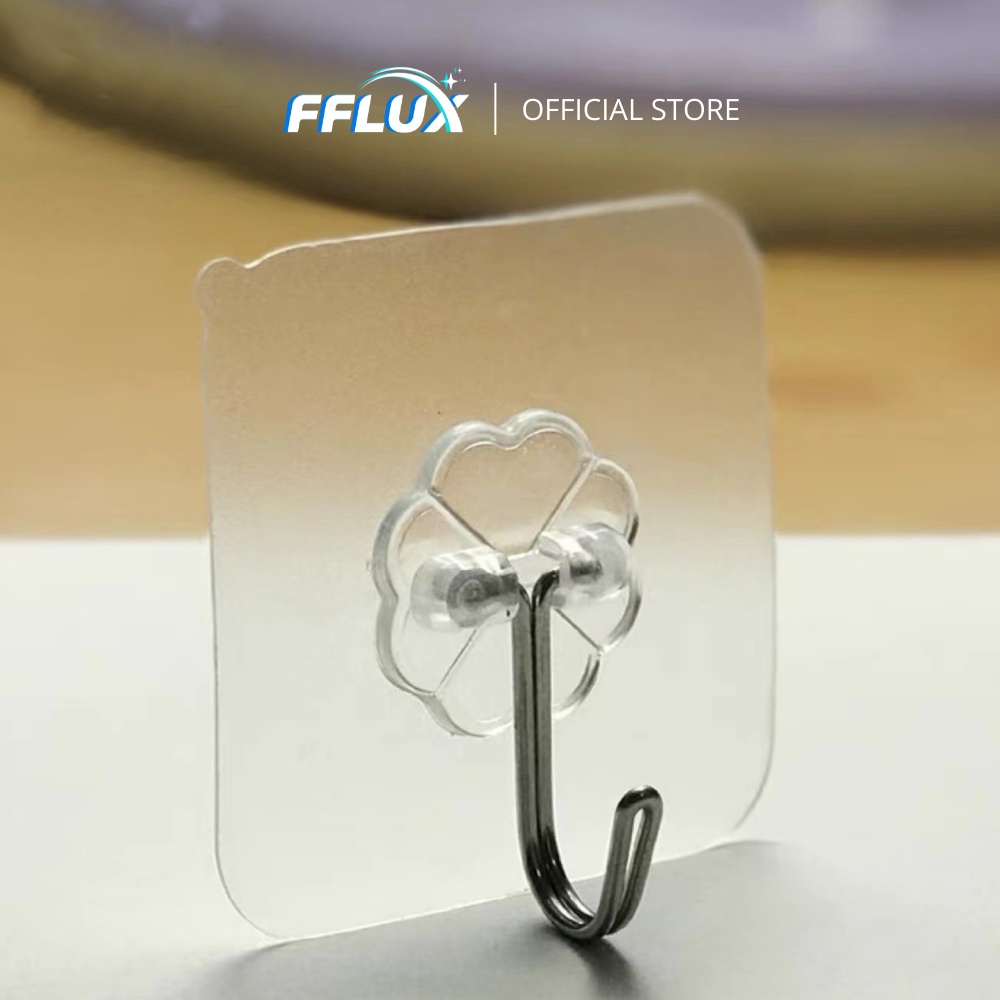 FFLUX Magic Hook Wall Transparent Hook Kitchen Wall Hanger Suction Hook ...