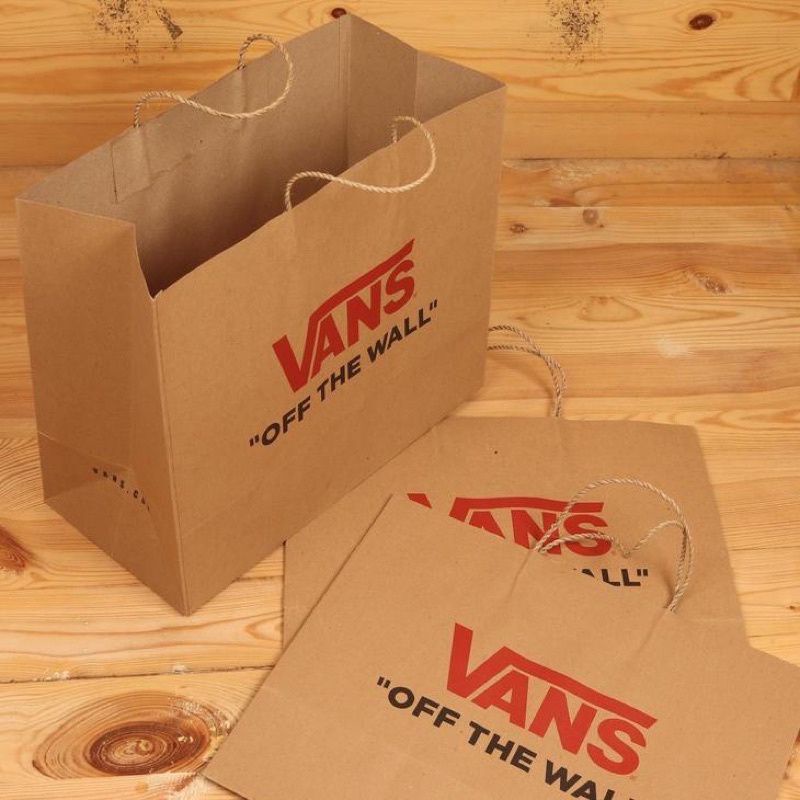 Paperbag Vans Gift Wrapping Shopping Bag Totebag Converse Gift Paper Bag