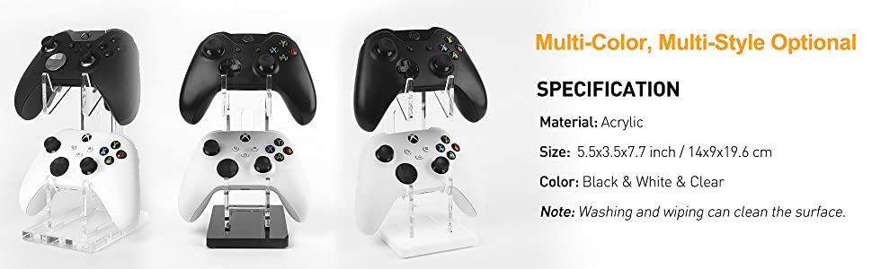 RBTECH Acrylic Controller Stand PS4 PS5 Nintendo Xbox Controller holder ...