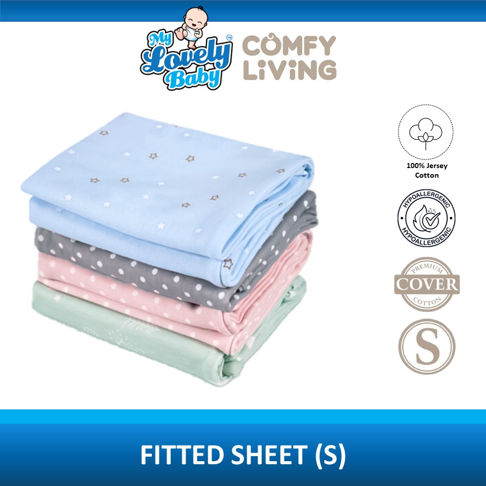 Comfy Living Fitted Sheet / Cover (S) - 60 X 120 X 10cm | Shopee Malaysia