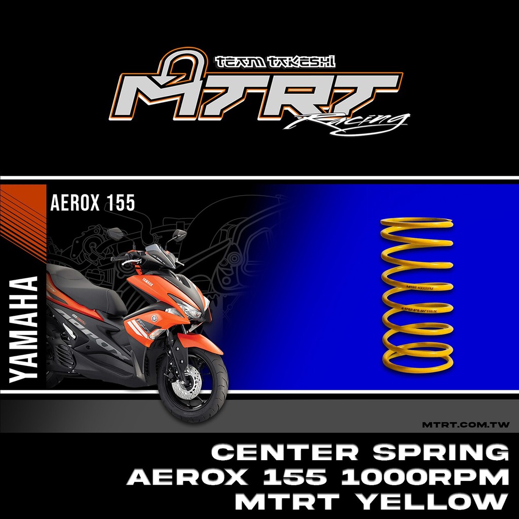 MTRT CENTER SPRING 1000rpm for AEROX155/NMAX V2 YELLOW TAIWAN | Shopee ...