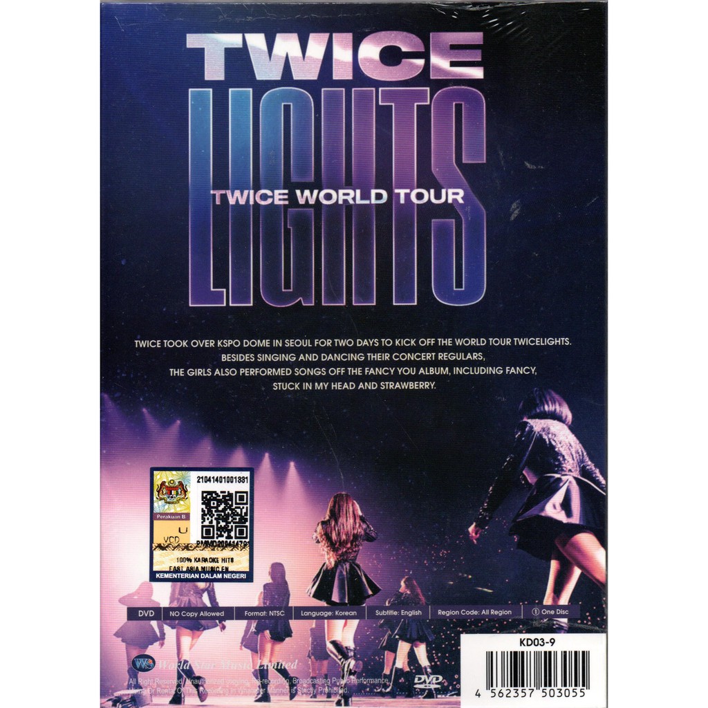 DVD Twice World Tour 2019 : Twicelights In Seoul (Malaysia Edition