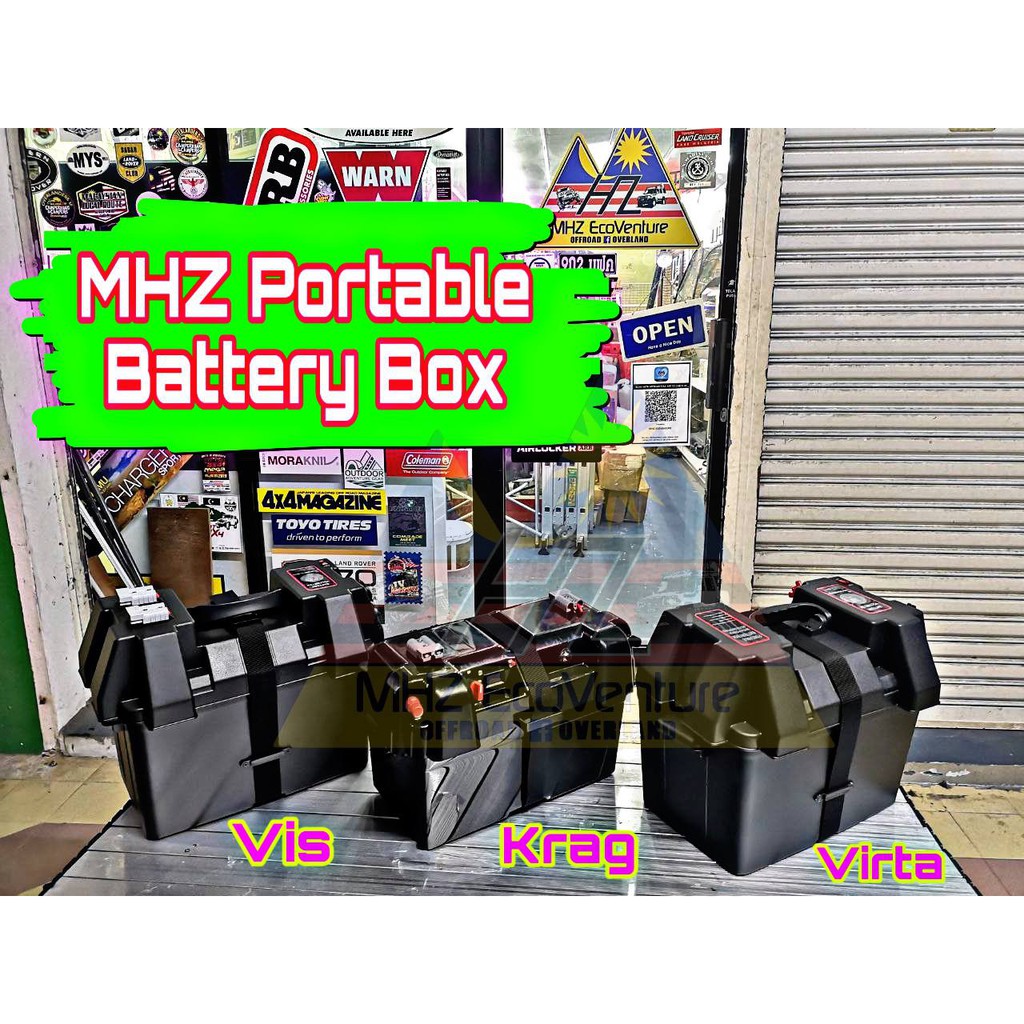 MHZ Portable Battery Box Camping Outdoor Fishing Photography Offroad