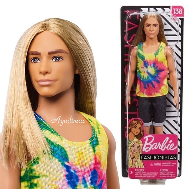 Boy barbie best sale with long hair