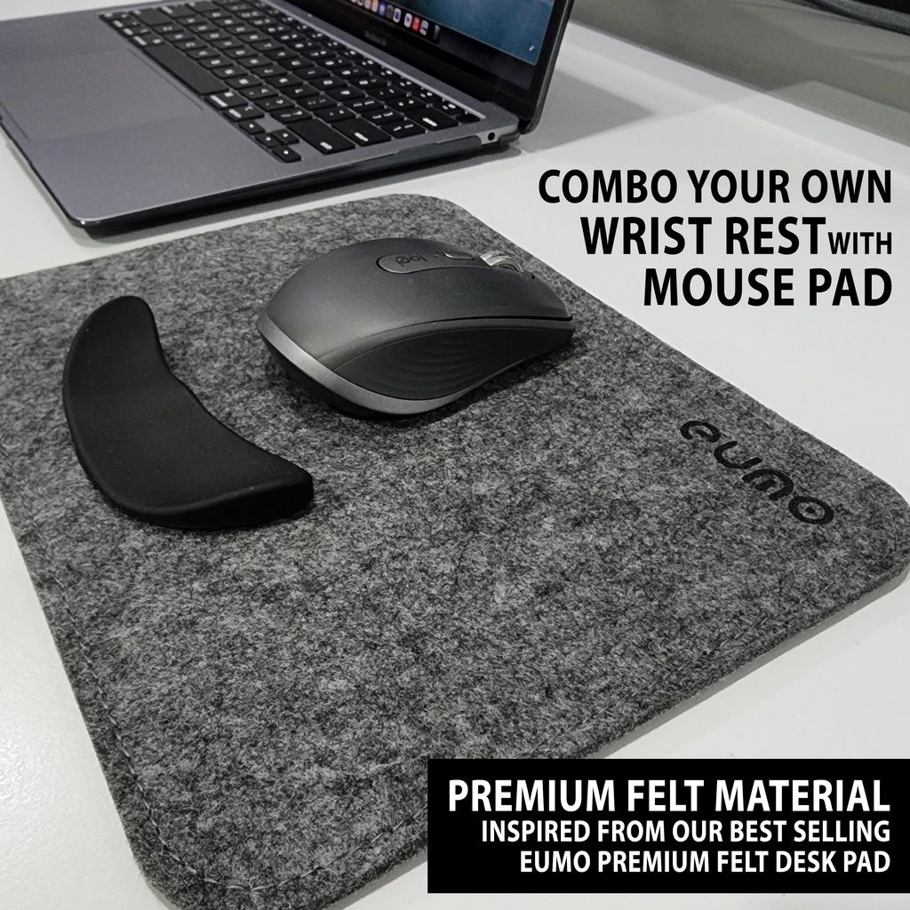 EUMO Premium Minimalistic Woven Felt Mouse Pad Shopee Malaysia