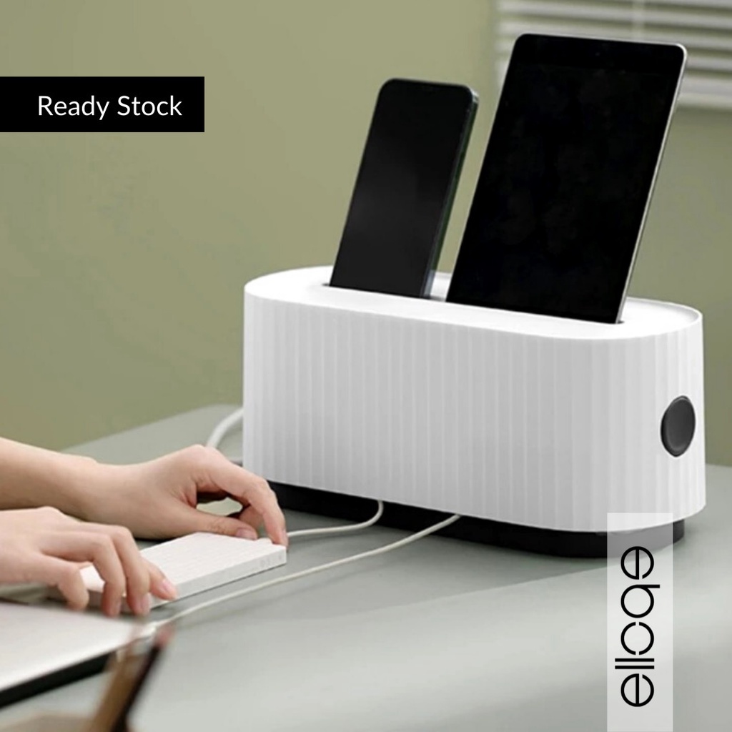 ELLOQE Kiwi Cable Management Desktop Storage Box Bekas Simpan Kable Shopee Malaysia