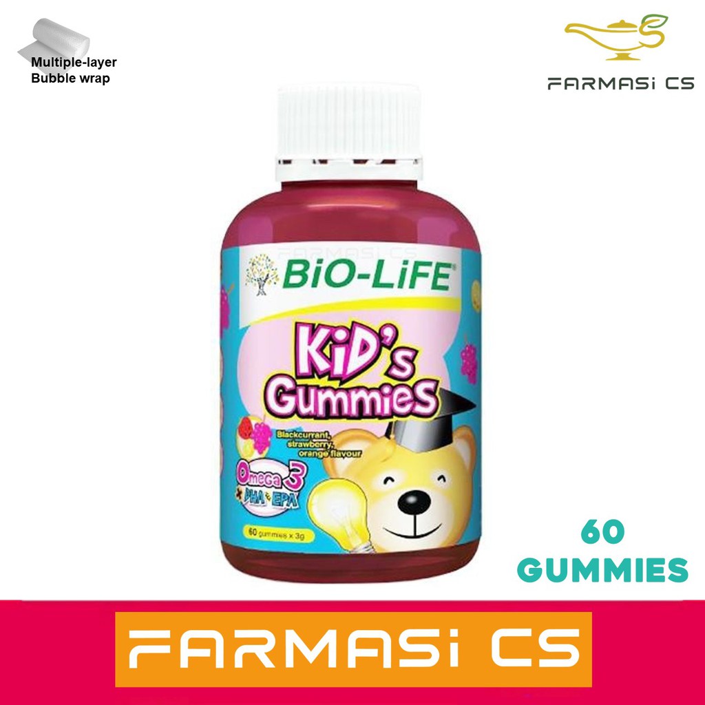 PROMO BioLife Kid's Gummies Omega3 + DHA & EPA (Vitamin for Kids) 60s