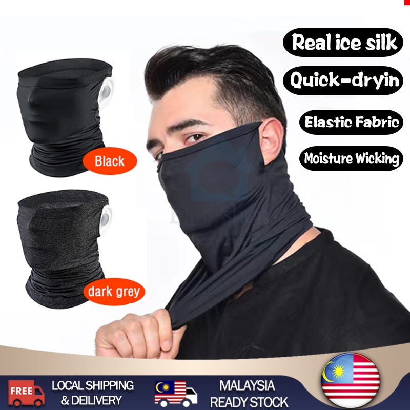 🔥Ear Hang Mask Anti UV Cooling Head Scarf Face Mask Rider Bandana Motor ...