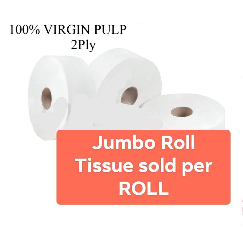 jumbo roll tissue virgin pulp sold per roll | Shopee Malaysia