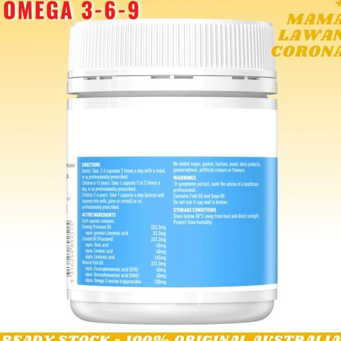 Healthy Care Ultimate Omega 369 200 Capsules Omega 369 (AUSTRALIA