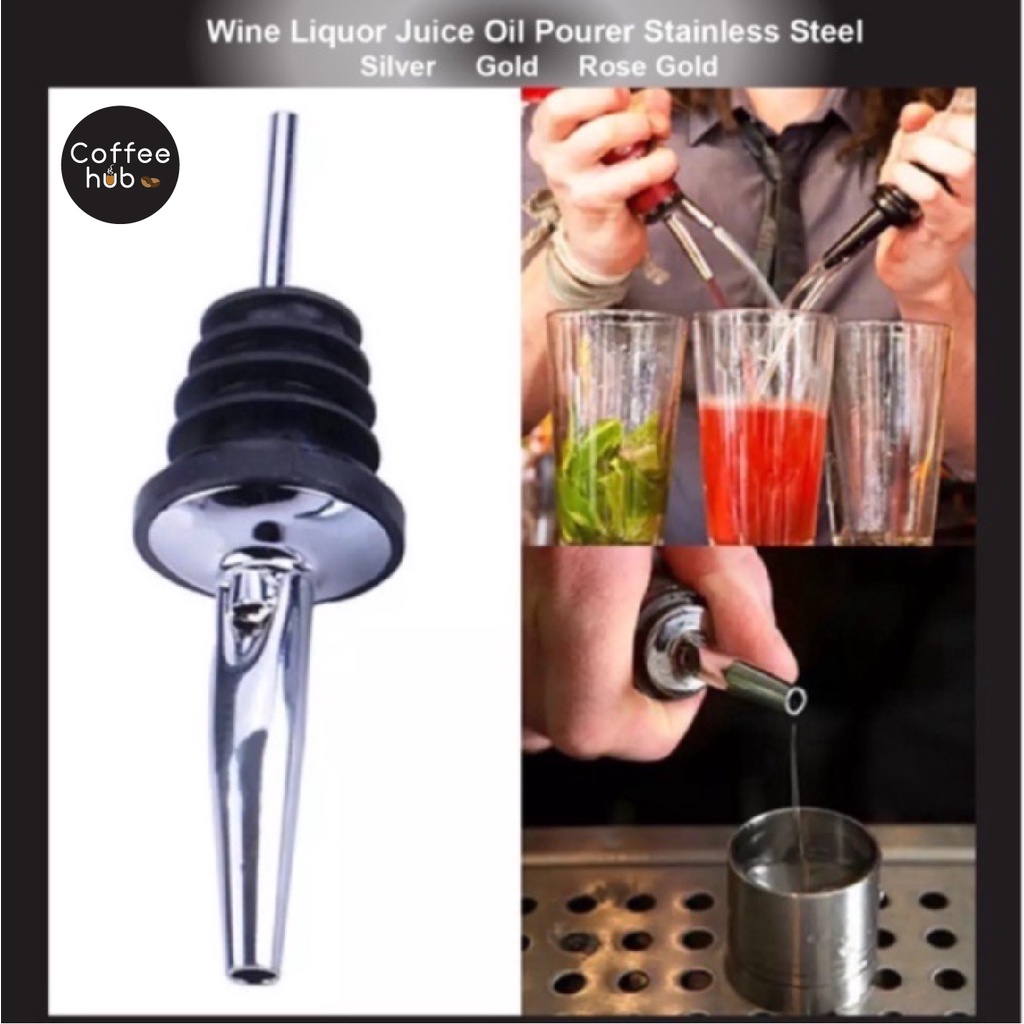 (Ready Stock) Wine Liquor Pourer Classic Bottle Tapered Spout Oil Wine ...