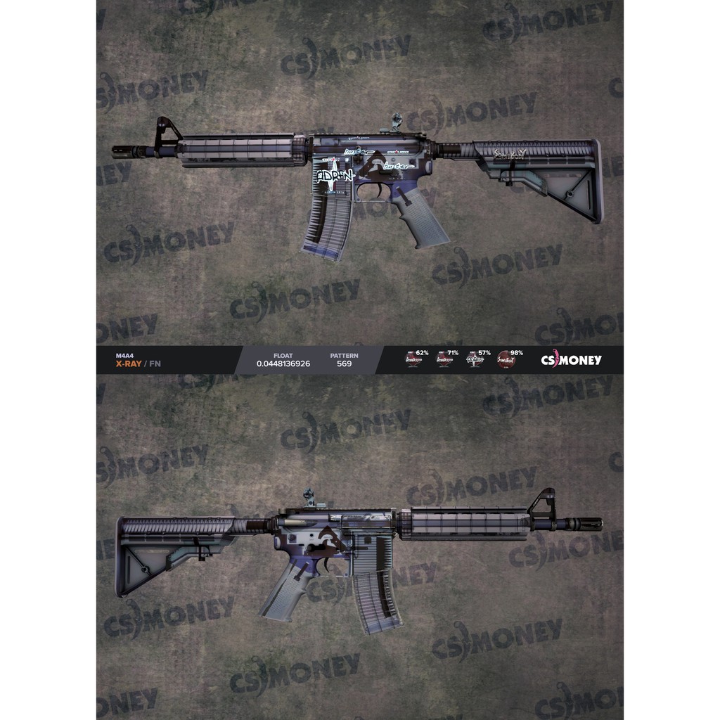 CSGO SKIN M4A4 XRay Shopee Malaysia