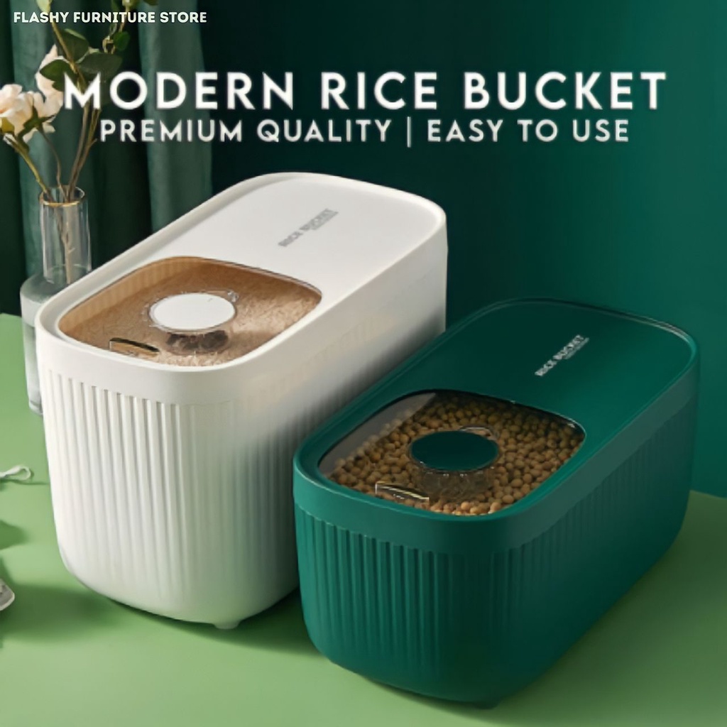 Rice Storage [10kg/15kg] New Design Modern Container Kitchen Food ...