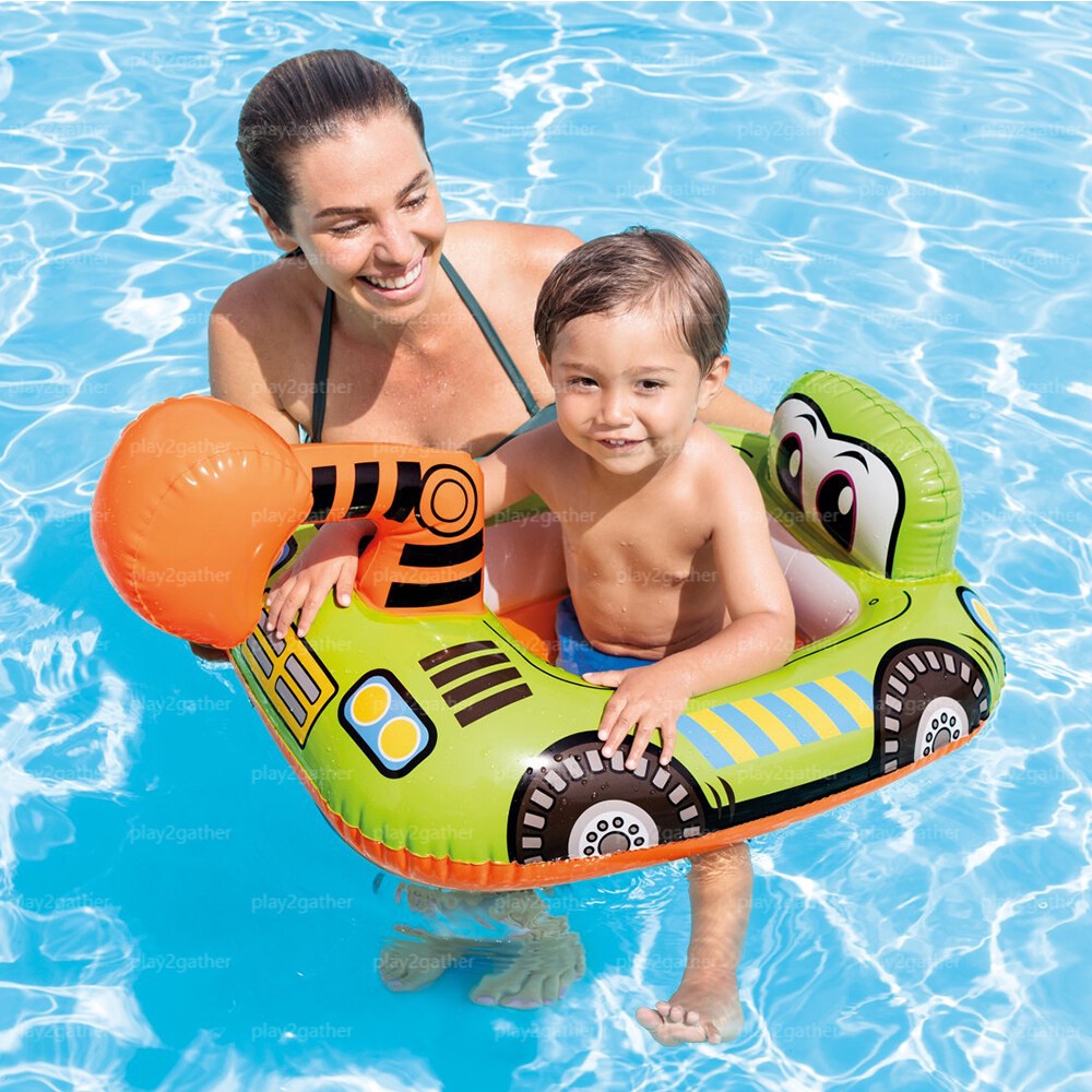 Intex Kiddie Swim Floats With Leg Holes Fire Truck / Crane IT 59586NP / Pool Cruiser Fish IT