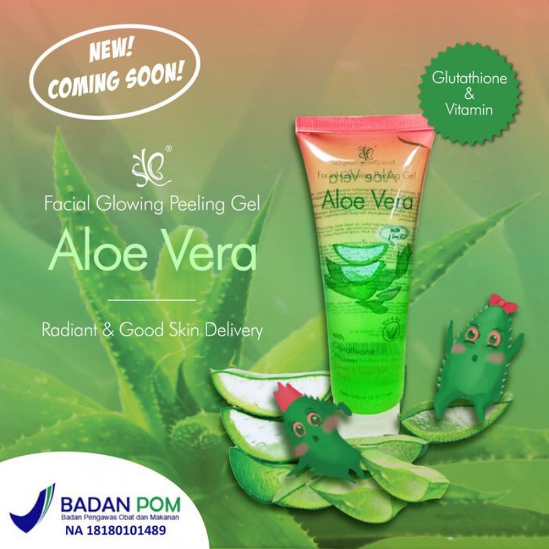 Facial GLOWING PEELING GEL ALOE VERA BY SYB TUBE BPOM Shopee Malaysia