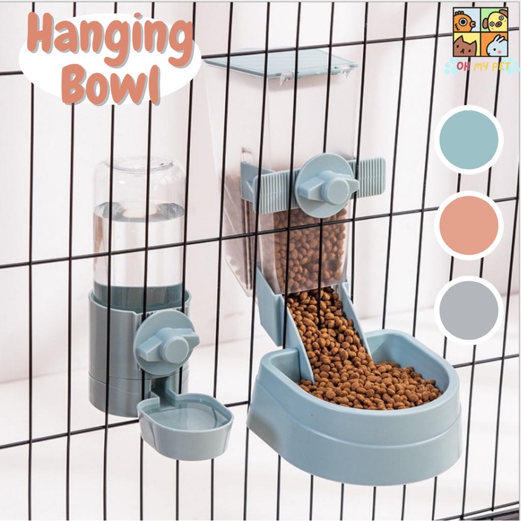 Pet Water Dispenser Anhixuse Pet Feeder, 2-in-1 Gravity Food And