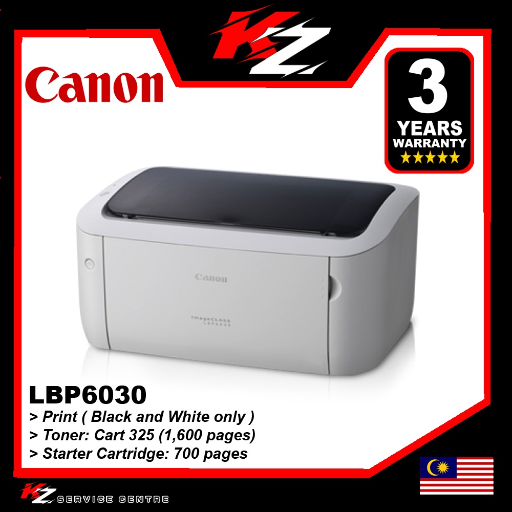 Official Canon Printer Canon Imageclass Lbp6030 Mono Laser Printer Shopee Malaysia 