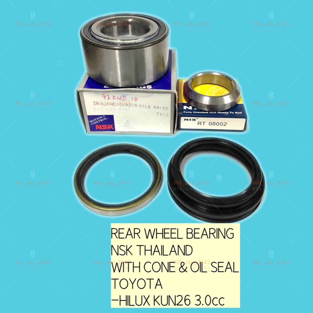 42KWD10U42CA TOYOTA HILUX KUN26 3.0 KUN25 2009-2015 REAR WHEEL BEARING ...