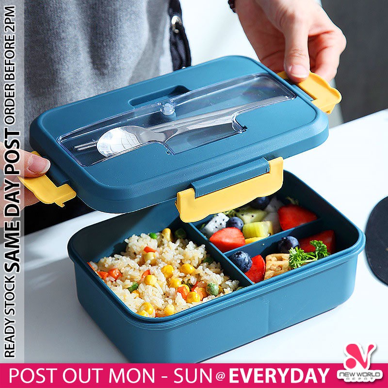 𝗠𝗜𝗖𝗥𝗢𝗪𝗔𝗩𝗔𝗕𝗟𝗘 》 Layer Bento Lunch Box Portable Storage Container Kids