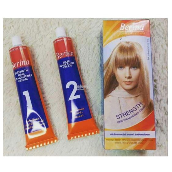 ONLINE SALE 💥ORIGINAL💥 BERINA HAIR STRAIGHTENING CREAM KRIM PELURUS