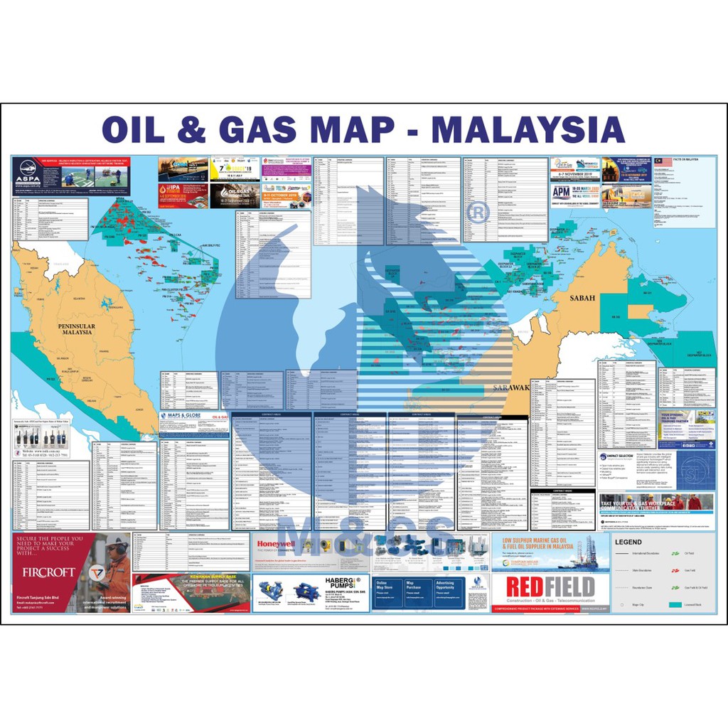 Oil & Gas Map - Malaysia | Shopee Malaysia