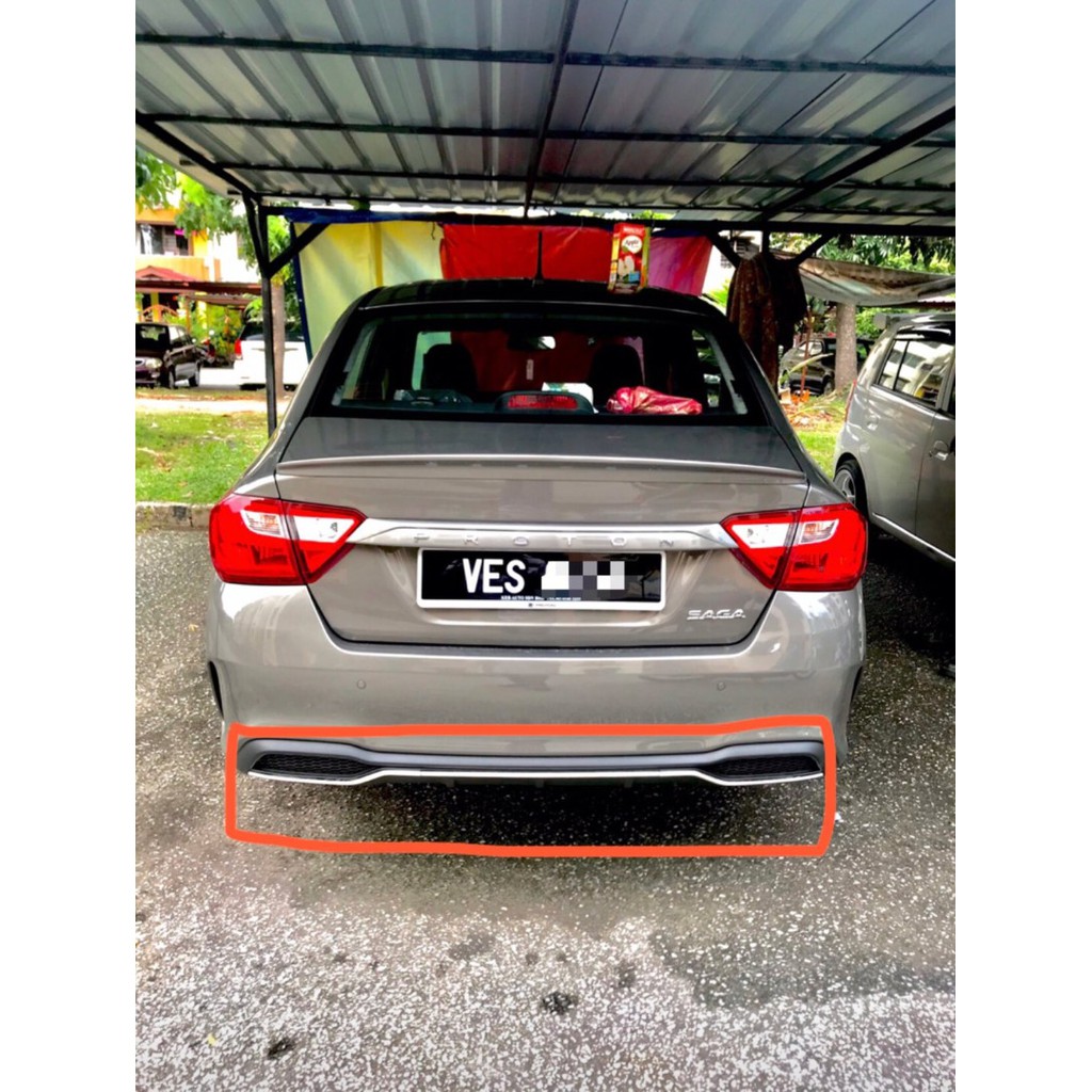 Saga 2019 - Rear Bumper Garnish (Steel) Upgrade to premium Spec Saga ...